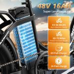 Paselec 20" Folding Fat Tire Electric Bike