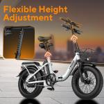 500W 48V Folding Fat Tire Electric Bike