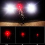 USB Rechargeable 6 Modes LED Bike Tail Light