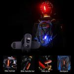 USB Rechargeable 6 Modes LED Bike Tail Light
