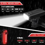 EBUYFIRE USB Rechargeable Super Bright Bike Lights