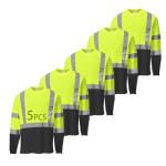 SAFIELD Men's High Visibility Reflective Safety Shirts