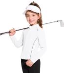Hvididan Girls Zip-Up Athletic Jacket for Active Kids