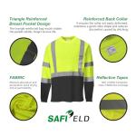 SAFIELD Men's High Visibility Reflective Safety Shirts