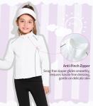 Hvididan Girls Zip-Up Athletic Jacket for Active Kids