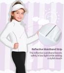 Hvididan Girls Zip-Up Athletic Jacket for Active Kids