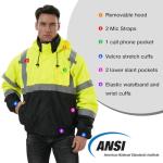 High Visibility 3-in-1 Winter Bomber Jacket for Men