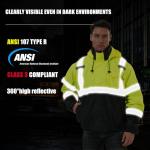 High Visibility 3-in-1 Winter Bomber Jacket for Men