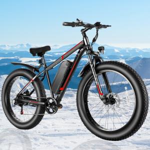 500W Electric Mountain Bike with 26" Fat Tires