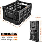 Foldable Rear Bike Basket for Easy Storage