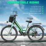 26” Electric Mountain Bike with Removable Battery