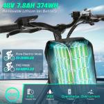 26'' 500W Electric Mountain Bike with Removable Battery