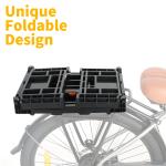 35L Foldable Rear Bike Rack with Cargo Net