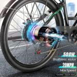 26'' 500W Electric Mountain Bike with Removable Battery