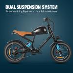 1500W 52V Off-Road 20" Electric Mountain Bike