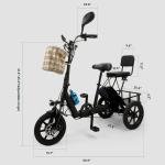Adult Folding Electric Three-Wheel Trike