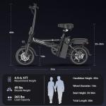 AOVOPRO EB60B 500W Foldable Electric Bike
