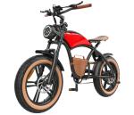 Hidoes Adult 20" Electric Fat Tire Cruiser Bike