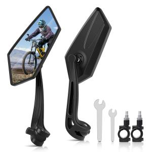 Bike Mirrors for 22-25mm Handlebars - 2 Pcs