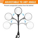 Adjustable Bike Handlebar Mirrors 2 Pack