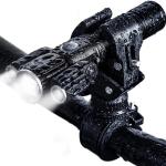 USB Rechargeable LED Bicycle Front Headlight Set