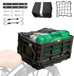 Foldable Rear Bike Basket for Cargo Storage