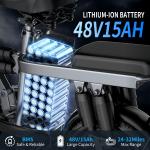 1500W Foldable Electric Bicycle with 30-35 Mile Range