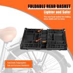 Foldable Rear Bike Basket for Cargo Storage