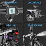 1500W Foldable Electric Bicycle with 30-35 Mile Range