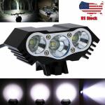 3x LED Bicycle Headlight with 4 Modes
