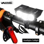 SolarStorm 20000LM 3x LED Front and Rear Bike Light Set