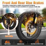 Foldable Electric Bike for Adults 48V 10AH