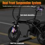 Foldable Electric Bike for Adults 48V 10AH