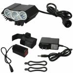 3x LED Bicycle Headlight with 4 Modes