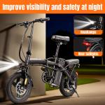 Foldable Electric Bike for Adults 48V 10AH