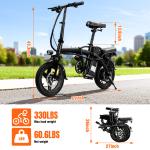 Foldable Electric Bike for Adults 48V 10AH