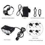 SolarStorm 20000LM 3x LED Front and Rear Bike Light Set