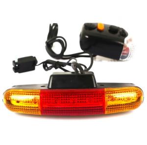 7-LED Bicycle Turn Signal Light with Horn