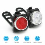 USB Rechargeable LED Bike Lights Set