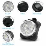 USB Rechargeable LED Bike Lights Set