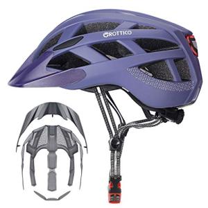 Bike Helmet with Light and Visor for Adults