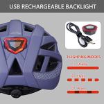 Bike Helmet with Light and Visor for Adults