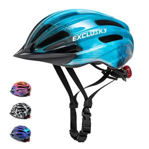 Exclusky Kids Bike Helmet with LED Light