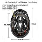 UPANBIKE Adjustable Adult Bike Helmet - Blue/Black