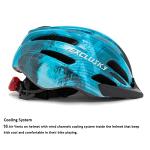Exclusky Kids Bike Helmet with LED Light