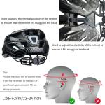AISSTXOER Adult Bike Helmet with LED Light