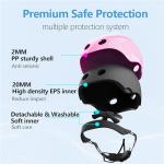 Pink Toddler Bike Helmet with Protective Gear Set