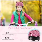 Adjustable Kids Bike Helmet with DIY Cat Ears