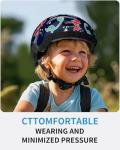 Dinosaur Toddler Bike Helmet with Adjustable Fit