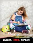 Wipeout Dry Erase Kids Helmet - Teal Blue